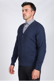 PARLIAMENT WOOL CARDIGAN WITH POCKETS AND BUTTONS