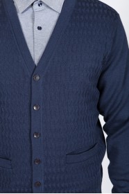 PARLIAMENT WOOL CARDIGAN WITH POCKETS AND BUTTONS