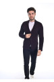 PARLIAMENT- BLACK WOOL JACKET WITH BUTTONS