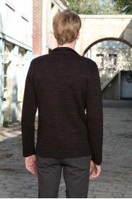 MEDIUM BURGUNDY WOOL JACKET WITH BUTTONS