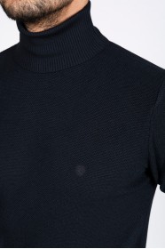 NAVY BLUE COLOR TURTLENECK SWEATER