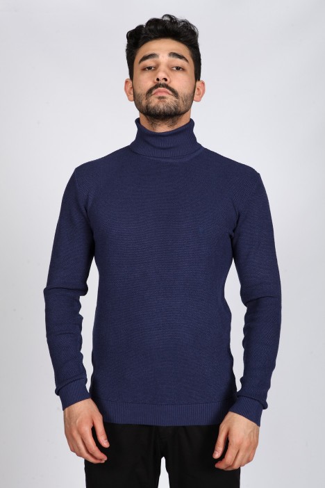 PARIAMENT COLOR TURTLENECK SWEATER
