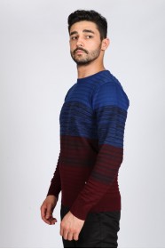 DARK BORDO COLOR CREW- NECK SWEATHER