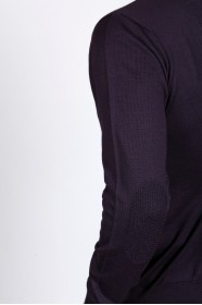 ROUND NECK WOOL SWEATER. DARK PURPLE  