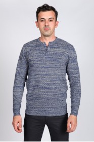 GRAY COLOR CREW- NECK SWEATHER