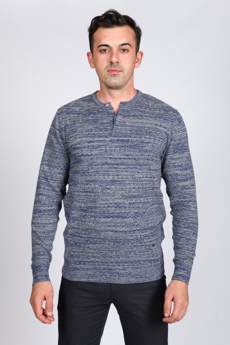 GRAY COLOR CREW- NECK SWEATHER