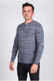GRAY COLOR CREW- NECK SWEATHER