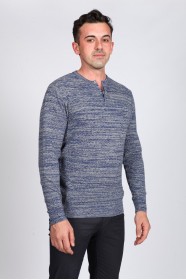 GRAY COLOR CREW- NECK SWEATHER