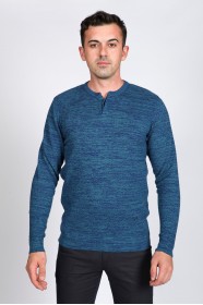 PETROIL COLOR CREW- NECK SWEATHER