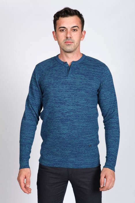 PETROIL COLOR CREW- NECK SWEATHER