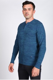 PETROIL COLOR CREW- NECK SWEATHER