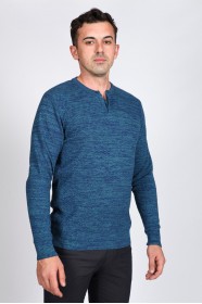 PETROIL COLOR CREW- NECK SWEATHER