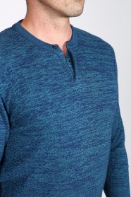 PETROIL COLOR CREW- NECK SWEATHER