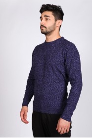 LILAC (VERSION-2) COLOR ROUND NECK WOOL BLEND SWEATER