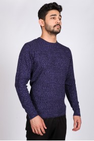 LILAC (VERSION-2) COLOR ROUND NECK WOOL BLEND SWEATER
