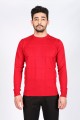 RED COLOR CREW- NECK SWEATHER