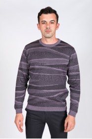 LİGHT PURPLE COLOR COTTON KNIT SWEATER