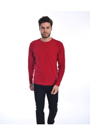 RED COLOR CREW- NECK SWEATHER