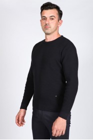NAVY BLUE COLOR CREW- NECK SWEATHER