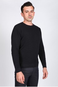 NAVY BLUE COLOR CREW- NECK SWEATHER