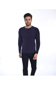 DARK PURPLE COLOR CREW- NECK SWEATHER