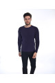 DARK PURPLE COLOR CREW- NECK SWEATHER