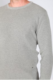 MEDIUM GRAY COLOR CREW- NECK SWEATHER