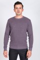 DARK PURPLE COLOR CREW- NECK SWEATHER