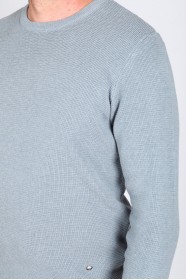GRAY-BLUE COLOR CREW- NECK SWEATHER