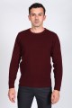 DARK PURPLE COLOR CREW- NECK SWEATHER