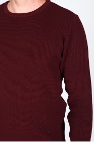 CREW- NECK SWEATHER DARK BORDO COLOR