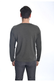 ﻿﻿ Yün Comfort Bisiklet Yaka Haki