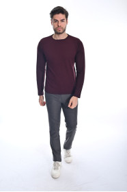 ﻿﻿ Yün Comfort Bisiklet Yaka Ortabordo