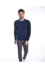 ﻿﻿ Yün Comfort Bisiklet Yaka Lacivert