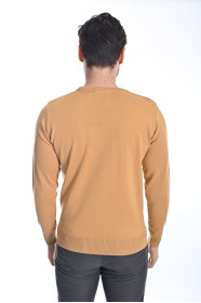 ﻿﻿ Yün Comfort Bisiklet Yaka Hardal