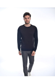 ﻿﻿ Yün Comfort Bisiklet Yaka Lacivert 