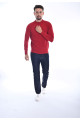 MIDDLE BORDO COLOR HIGH NECK SLIM-FIT SWEATER