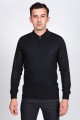 LIGHT NAVY BLUE COLOR ZİP-NECK POLO SWEATHER WİTH WOOL