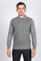PETROIL COLOR ZİP-NECK POLO SWEATHER WİTH WOOL