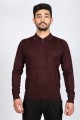 BLACK COLOR ZİP-NECK POLO SWEATHER WITH WOOL