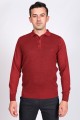 MELANGE LIGHT PARLIAMENT POLO COLLAR WOOL SWEATER