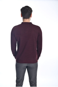 ﻿﻿ Yün Comfort Polo Yaka Fermuarlı Ortabordo