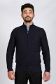 NAVY BLUE COLOR ZİP-THROUGH CARDİGAN WİTH WOOL