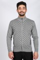 MEDIUM GRAY COLOR ZİP-THROUGH CARDİGAN WİTH WOOL