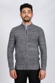 NAVY BLUE COLOR ZİP-THROUGH CARDİGAN WİTH WOOL