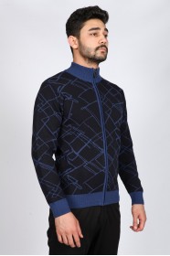 NAVY BLUE FULL-ZIPPER JUMPER