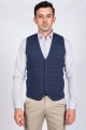 MELANGE LIGHT BLUE COLOR WOOL KNİTTED WAİSCOAT