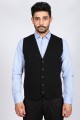 NAVY BLUE COLOR WOOL KNİTTED WAİSCOAT