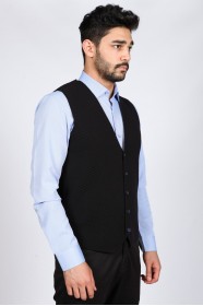 NAVY BLUE COLOR WOOL KNİTTED WAİSCOAT