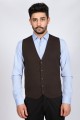 NAVY BLUE COLOR WOOL KNİTTED WAİSCOAT